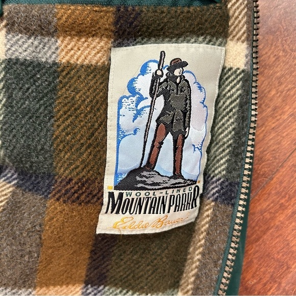 Vintage Eddie Bauer Men’s Wool-Lined Mountain Parka, Removable Hood, Size Large - Picture 10 of 15